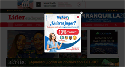 Desktop Screenshot of liderendeportes.com