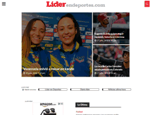 Tablet Screenshot of liderendeportes.com